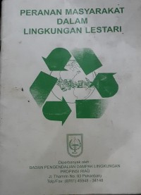 Image of Peranan masyarakat dalam lingkungan lestari
