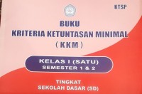Image of 1 buku kriteria ketuntasan minimal (kkm)