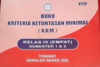 Image of IV buku kriteria ketuntasan minimal (kkm)