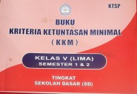 Image of V buku kriteria ketuntasan minimal (kkm)