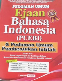 Image of Pedoman umum ejaan bahasa indonesia (puebi)